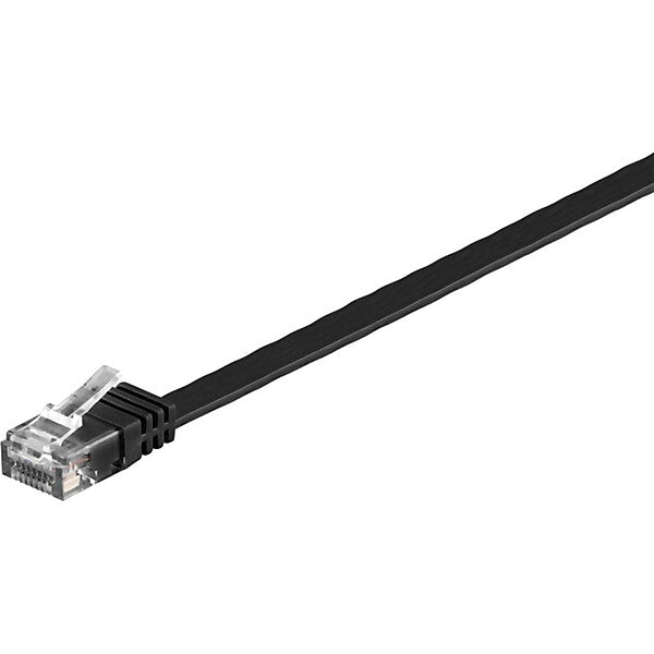 Goobay Flachkabel U/UTP Cat6 schwarz 2,0m 95384